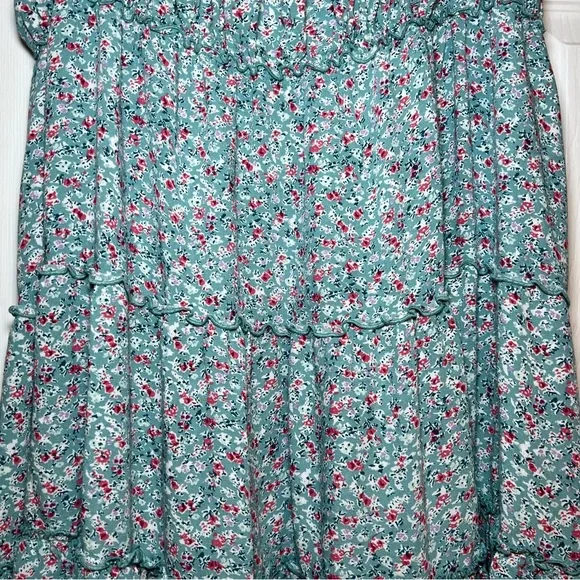 Lucky Brand Multi Tiered Sleeveless Floral Mini Dress - Picture 2 of 7